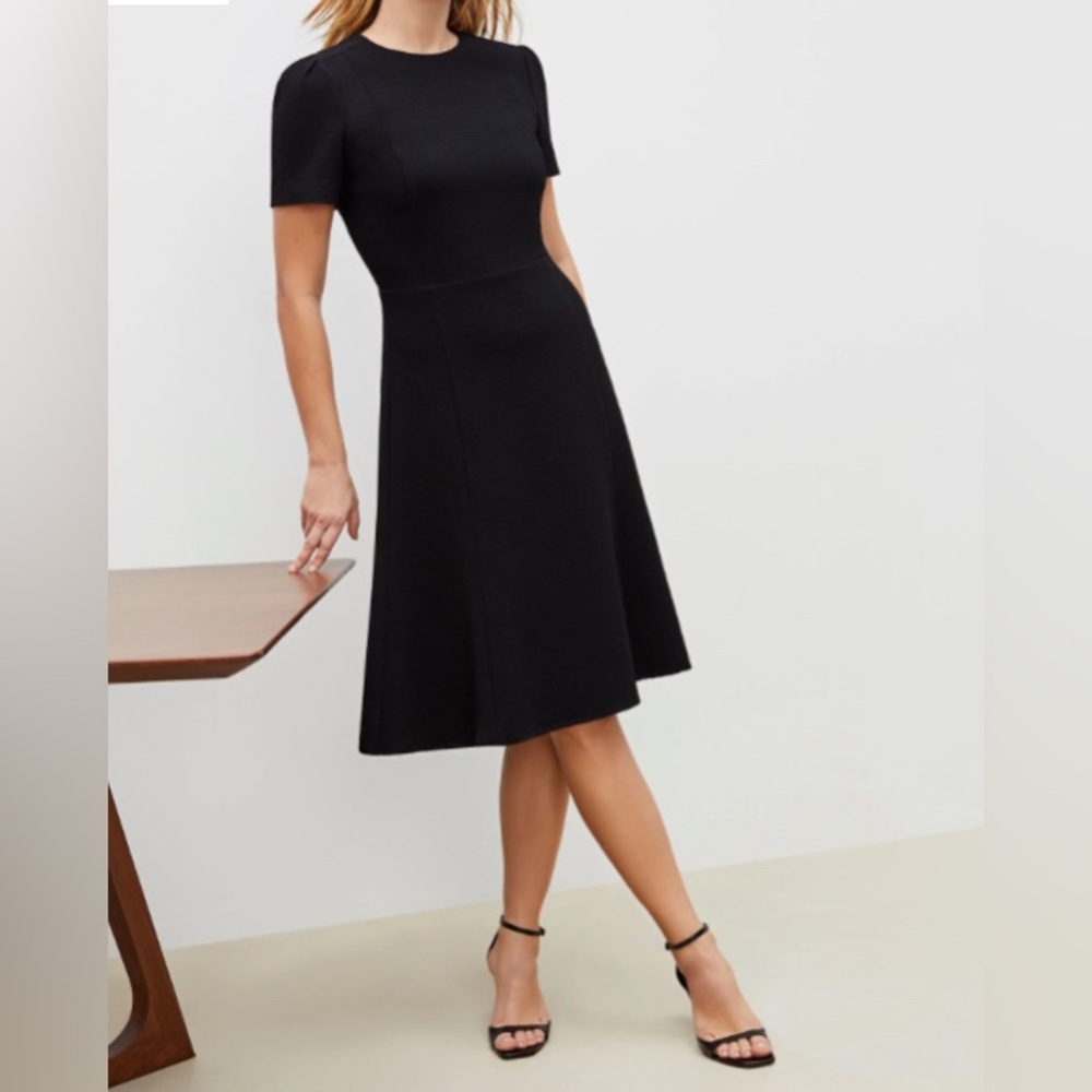 MM Lafleur Black Midi Dress